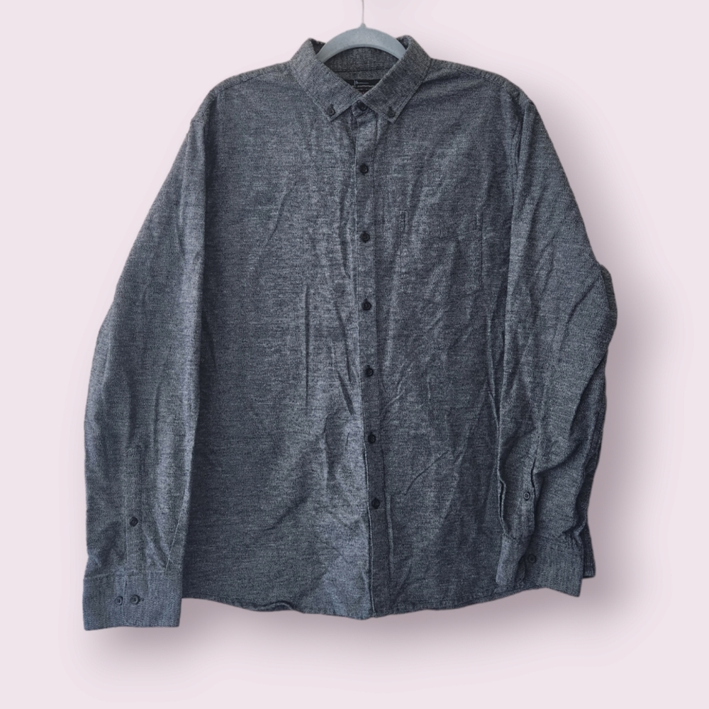 Marc Anthony Slim Fit Button Down Long Sleeve Shirt Thick Cotton Mens Size XL